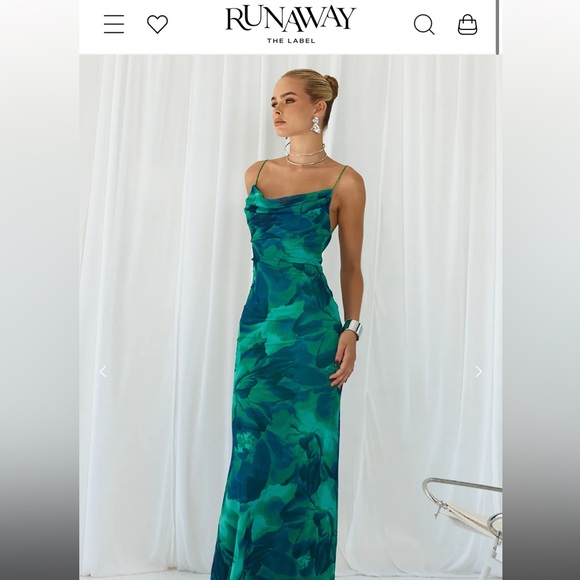 Two different green/blue maxi dresses - Picture 2 of 2